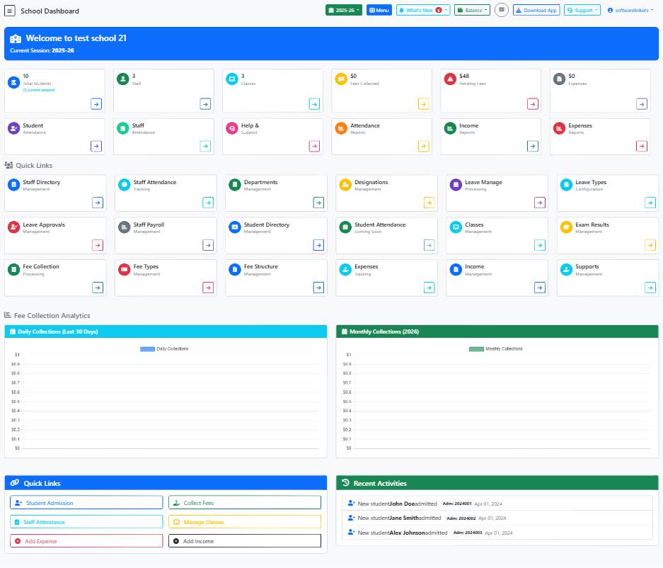 School Dashboard Guide