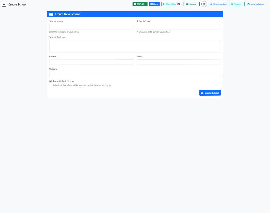 Create School Page Guide
