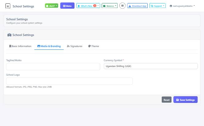 School Settings Guide